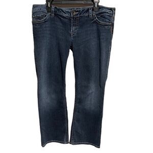 Silver Jeans Co- Women’s Santorini Low Rise Cropped Striaght Leg, Size 36